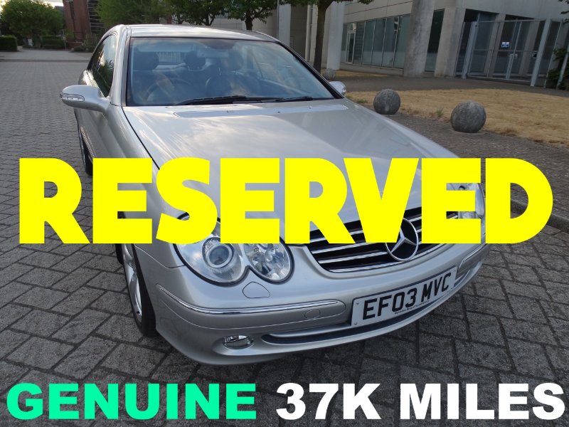 2003 Mercedes-Benz CLK 3.2 CLK320 Avantgarde Coupe 2dr Petrol Automatic 250 g/km 215 bhp